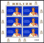 Belize 1980 Queen Mother sheetlet unmounted mint.