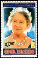 Cook Islands 1990 90th Birthday of Queen Elizabeth the Queen Mother unmounted mint.