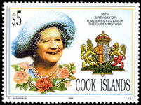 Cook Islands 1995 95th Birthday of Queen Elizabeth the Queen Mother unmounted mint.