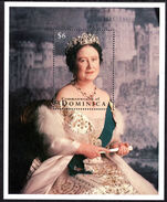 Dominica 1995 Queen Mothers 95th Birthday souvenir sheet unmounted mint.