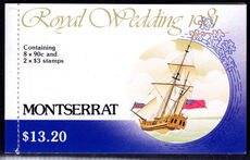 Montserrat 1981 Royal Wedding Booklet unmounted mint.