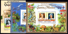 Tuvalu 1985 Queen Mother souvenir sheet set unmounted mint.