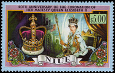 Niue 1993 Coronation Anniversary unmounted mint.