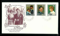 Niue 1981 Royal Wedding first day cover.