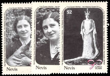 Nevis 1991 90th Birthday of Queen Elizabeth the Queen Mother unmounted mint.