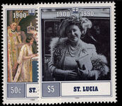 St Lucia 1990 Queen Mothers 90th Birthday unmounted mint.