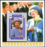 Turks & Caicos Islands 1991 90th Birthday of Queen Elizabeth the Queen Mother souvenir sheet unmounted mint.