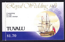 Tuvalu 1981 Royal Wedding Booklet unmounted mint.