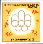 Albania 1975 Olympics souvenir sheet unmounted mint.