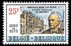 Belgium 1975 125th Anniversary of Belgian National Bank unmounted mint.