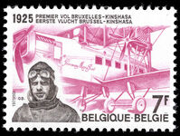 Belgium 1975 50th Anniversary of First Flight, Brussels-Kinshasa unmounted mint.