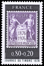 France 1976 International Stamp Day unmounted mint.