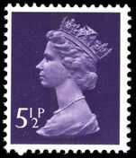 X869 5 p violet (centre band) unmounted mint.