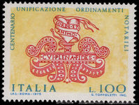 Italy 1975 Unification of Italian Law unmounted mint.