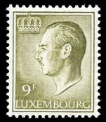 Luxembourg 1965-91 9f olive-green unmounted mint.