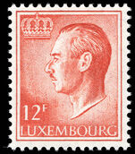 Luxembourg 1965-91 12f dull vermillion unmounted mint.