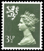 Scotland 1971-93 3 p olive-grey (2 bands) unmounted mint.
