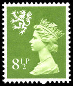 Scotland 1971-93 8½p yellow-green unmounted mint.