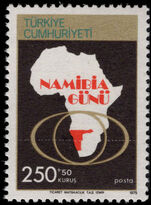 Turkey 1975 Namibia Day unmounted mint.