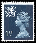 Wales 1971-93 4 p grey-blue (2 bands) unmounted mint.