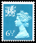 Wales 1971-93 6 p greenish-blue unmounted mint.
