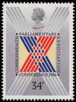 1986 32nd Commonwealth Parliamentary Association Conference unmounted mint.