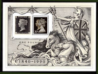 1990 Stamp World London 1990 souvenir sheet unmounted mint.