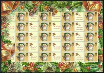 2002 Christmas Smilers Sheet unmounted mint. 