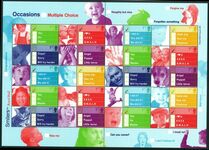 2003 Occasions Multiple Choice Smilers Sheet unmounted mint. 