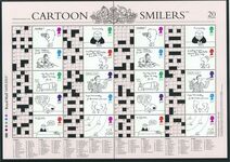 2003 Crossword Cartoons Smilers Sheet unmounted mint. 