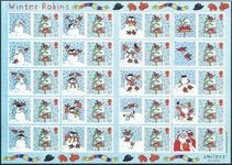 2003 Winter Robins Smilers Sheet unmounted mint. 