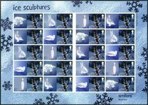 2003 Ice Sculptures 2nd class Smilers Sheet unmounted mint. 