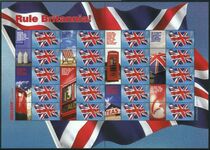 2004 Rule Britannia Smilers Sheet unmounted mint. 