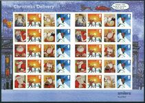 2004 Christmas Santa Claus Smilers Sheet unmounted mint. 