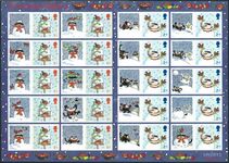 2005 Christmas Robins Smilers Sheet unmounted mint. 