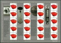 2008 We Will Remember 1st Class Poppy Smilers unmounted mint. 