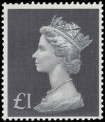 1970-72 £1 bluish black unmounted mint.