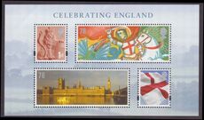 2007 Celebrating England souvenir sheet unmounted mint.