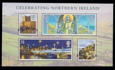2008 Celebrating Northern Ireland souvenir sheet unmounted mint.