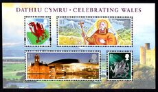 Wales 2009 Celebrating Wales souvenir sheet unmounted mint.