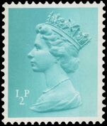 X841 ½p turquoise-blue (2 bands) unmounted mint.