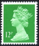 X896 12p bright emerald (1 centre band) unmounted mint.