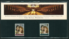 1986 Royal Wedding Presentation Pack.