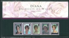 1998 Diana Princess of Wales Commemoration Presentation Pack.