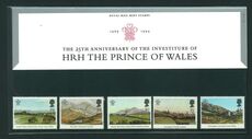 1994 25th Anniv of Investiture of the Prince of Wales. Paintings by Prince Charles Presentation Pack.