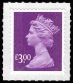 U2913  3.00 dep mauve without source or year codes unmounted mint.