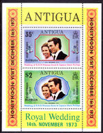 Barbuda 1973 Honeymoon Visit souvenir sheet unmounted mint.