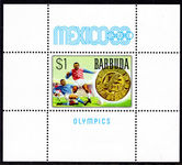 Barbuda 1968 Olympics souvenir sheet unmounted mint.