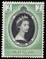 British Virgin Islands 1953 Coronation lightly mounted mint.