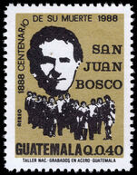 Guatemala 1989 Death Centenary of St John Bosco unmounted mint.